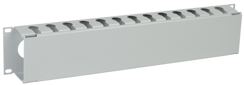 ITK Кабельный органайзер с крышкой 19" 2U серый | код CO35-2MCM | IEK